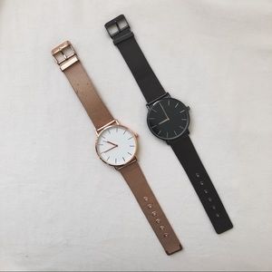 Minimalist Rose Gold/Chrome Wristwatches